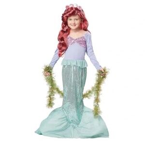 Mermaid Costume Ariel Sequin New S (6-8)